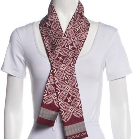 Louis Vuitton Silk Motif Since 1854 Bandeau Scarf NWOT - Picture 6 of 10